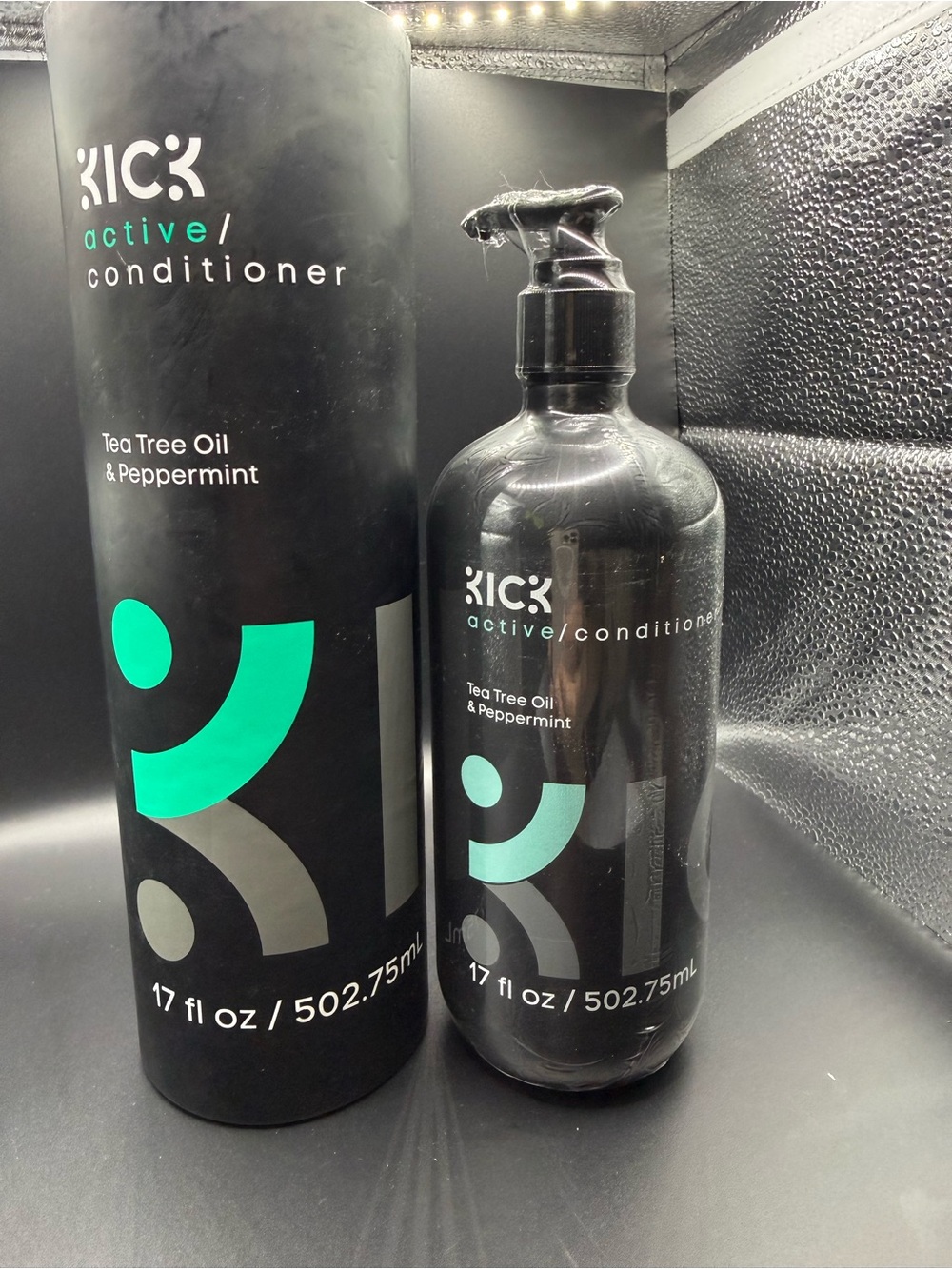KICK Active Conditioner for Men - Tea Tree Oil & Peppermint - 17 fl oz